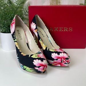 Bakers Floral Pumps High Heels Size 7